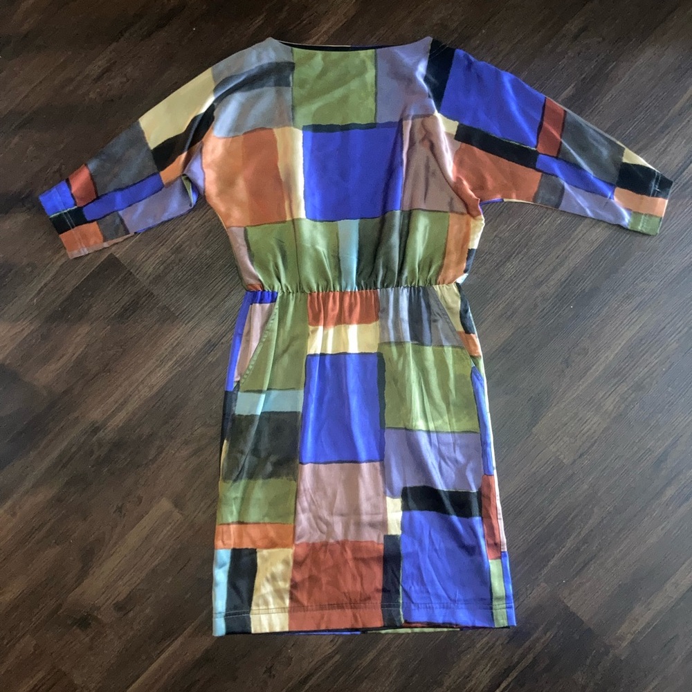 St. John womens Multicolor Geometric Print Dress size 6